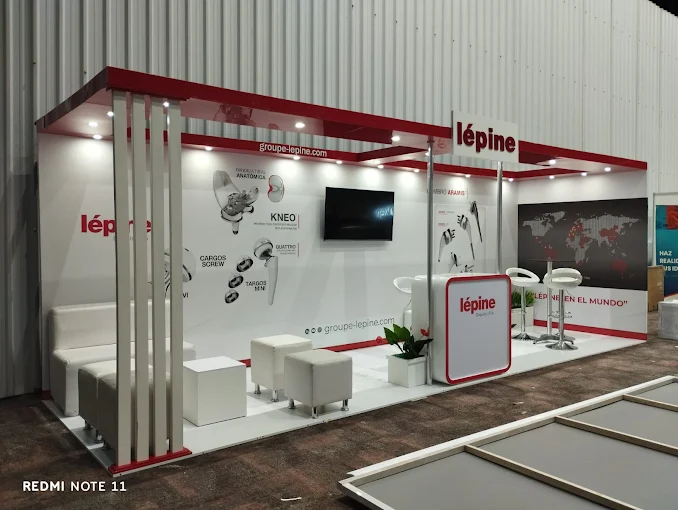 Stand modular Lepine 6x2 metros - Fabricación profesional para ferias - GH Stand